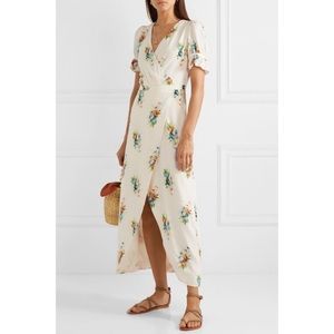 Madewell Floral Wrap Dress Maxi sz 4